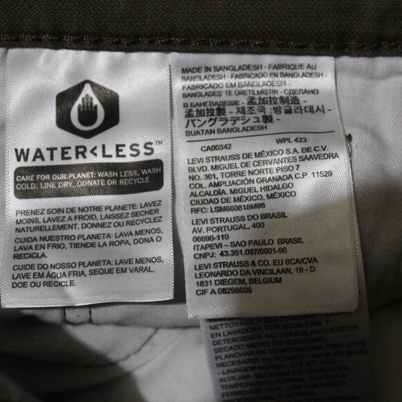 LEVI’S 511 SLIM FIT Dark Olive MEN'S JEANS (698) - Picture 9 of 10